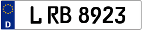 Trailer License Plate